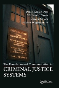 Enlarge image Cover: The Foundations of Communication in Criminal Justice Systems - Apple Academic Press Inc.