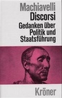 Cover: Discorsi - Alfred Kröner Verlag