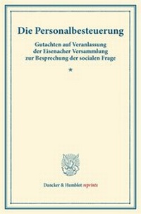 Abbildung von: Die Personalbesteuerung. - Duncker & Humblot