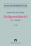 Cover: Zivilgesetzbuch I - Helbing & Lichtenhahn