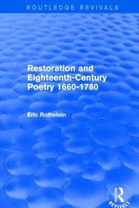 Bild vergrößern Bild: Restoration and Eighteenth-Century Poetry 1660-1780 (Routledge Revivals) - Routledge