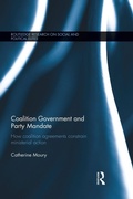 Cover: Coalition Government and Party Mandate - Routledge