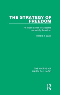 Enlarge image Cover: The Strategy of Freedom (Works of Harold J. Laski) - Routledge