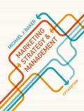 Cover: Marketing Strategy and Management - Bloomsbury Academic