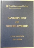 Cover: Sander's List of Orchid Hybrids 3 Year Addendum 2011-2013 - Royal Horticultural Society