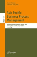 Cover: Asia Pacific Business Process Management - Springer