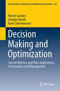 Cover: Decision Making and Optimization - Springer