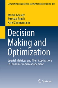 Enlarge image Cover: Decision Making and Optimization - Springer