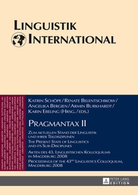Abbildung von: Pragmantax II - Peter Lang Verlag