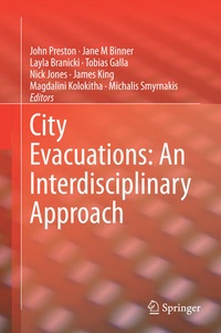 Enlarge image Cover: City Evacuations: An Interdisciplinary Approach - Springer