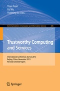 Cover: Trustworthy Computing and Services - Springer