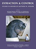 Cover: Extraction & Control - Institute for the Study of Ancient Cultures