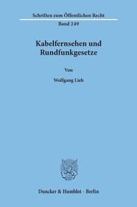 Abbildung von: Kabelfernsehen und Rundfunkgesetze - fibre