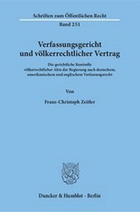 Abbildung von: Verfassungsgericht und völkerrechtlicher Vertrag - fibre