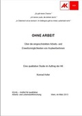 Cover: Ohne Arbeit - Kammer f&uuml;r Arbeiter und Angestellte f&uuml;r Wien