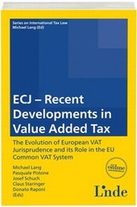 Abbildung von: ECJ - Recent Developments in Value Added Tax - Linde