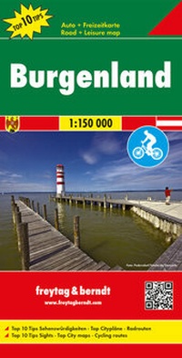 Abbildung von: Burgenland, Autokarte 1:150.000, Top 10 Tips - Freytag-Berndt und ARTARIA