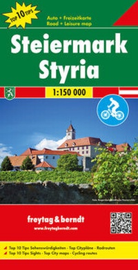 Abbildung von: Steiermark, Autokarte 1:150.000, Top 10 Tips - Freytag-Berndt und ARTARIA