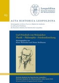 Cover: Carl Friedrich von Weizs&auml;cker: Physik - Philosophie - Friedensforschung - Wissenschaftliche Verlagsgesellschaft