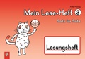 Cover: Mein Lese-Heft 3 - Satz f&uuml;r Satz - L&ouml;sungsheft - Verlag an der Ruhr