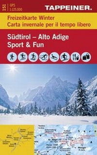 Abbildung von: Freizeitkarte Südtirol - Sport & Spaß im Winter - Athesia-Tappeiner Verlag