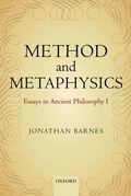Cover: Method and Metaphysics - Oxford University Press