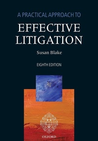 Enlarge image Cover: A Practical Approach to Effective Litigation - Oxford University Press