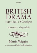 Cover: British Drama 1533-1642: A Catalogue - Oxford University Press