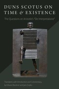 Cover: Duns Scotus on Time and Existence - The Catholic University of America Press