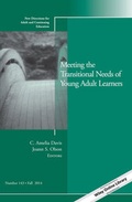 Cover: Meeting the Transitional Needs of Young Adult Learners - Jossey-Bass