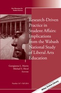 Cover: Research-Driven Practice in Student Affairs - Jossey-Bass