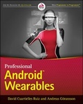 Cover: Professional Android Wearables - Wiley