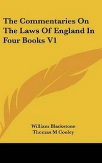 Abbildung von: The Commentaries On The Laws Of England In Four Books V1 - Kessinger Publishing