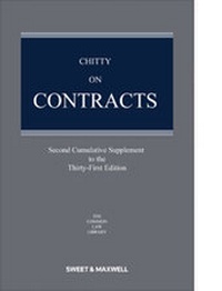 Abbildung von: Chitty on Contracts 2nd Supplement - Sweet & Maxwell