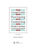 Bild: Legal Guide to Purchasing and Contracting for North Carolina Local Governments - School of Government