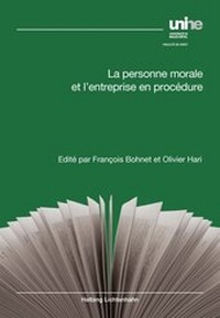 Abbildung von: La personne morale et l'entreprise en procédure - Helbing & Lichtenhahn