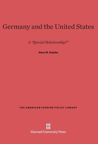 Abbildung von: Germany and the United States - Harvard University Press