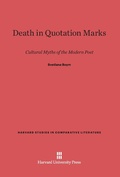 Cover: Death in Quotation Marks - Harvard University Press