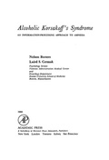 Cover: Alcoholic Korsakoff's Syndrome - Academic Press