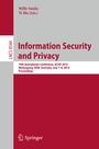 Cover: Information Security and Privacy - Springer