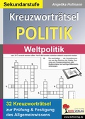 Cover: Kreuzwortr&auml;tsel Politik / Weltpolitik - KOHL VERLAG Der Verlag mit dem Baum