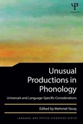 Cover: Unusual Productions in Phonology - Psychology Press Ltd