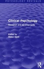 Bild: Clinical Psychology (Psychology Revivals) - Routledge