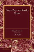 Cover: Essays, Plays and Sundry Verses - Cambridge University Press
