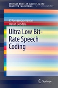 Cover: Ultra Low Bit-Rate Speech Coding - Springer New York