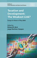 Cover: Taxation and Development: The Weakest Link? - Edward Elgar Publishing