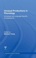 Cover: Unusual Productions in Phonology - Psychology Press Ltd