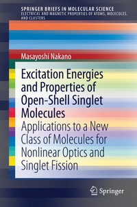 Abbildung von: Excitation Energies and Properties of Open-Shell Singlet Molecules - Springer
