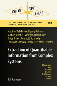 Enlarge image Cover: Extraction of Quantifiable Information from Complex Systems - Springer