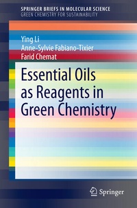 Enlarge image Cover: Essential Oils as Reagents in Green Chemistry - Springer